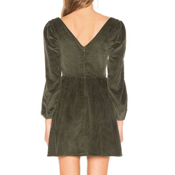 Majorelle Alessandra Mini Dress In Olive Green - Picture 3 of 13